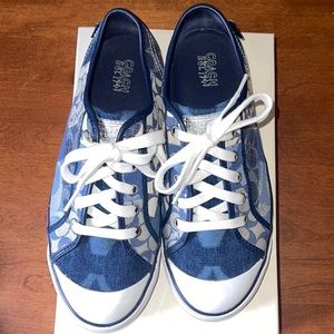 Coach Barrett Patchwork Denim Sneakers